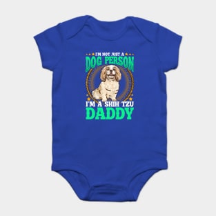 SHIH TZU Dad Design Fathers Day Baby Bodysuit